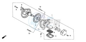 CB250 drawing OIL PUMP