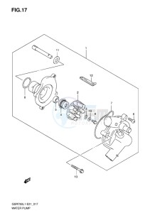 GSR750 EU drawing WATER PUMP