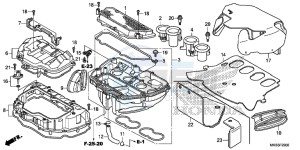 CBR1000RAG CBR1000 - Fireblade ABS Europe Direct - (ED) drawing AIR CLEANER