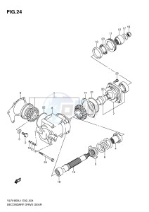 VLR1800 (E2) drawing SECONDARY DRIVE GEAR