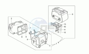 California 1100 EV (V11 EV Usa) EV (V11 EV Usa) drawing Leather side cases