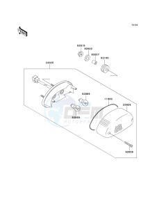 VN 800 A [VULCAN 800] (A10-A11) [VULCAN 800] drawing TAILLIGHT-- S- -