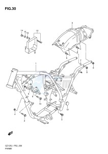 GZ125 (P02) drawing FRAME