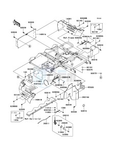 MULE_600 KAF400BDF EU drawing Frame Fittings(Rear)