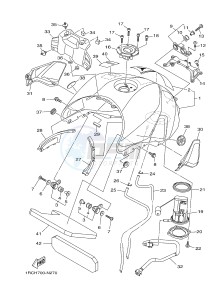 MT09 900 (1RCF) drawing FUEL TANK