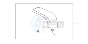 CBR600RAA Korea - (KO / ABS) drawing CARBON FIBER EXHAUST GUARD