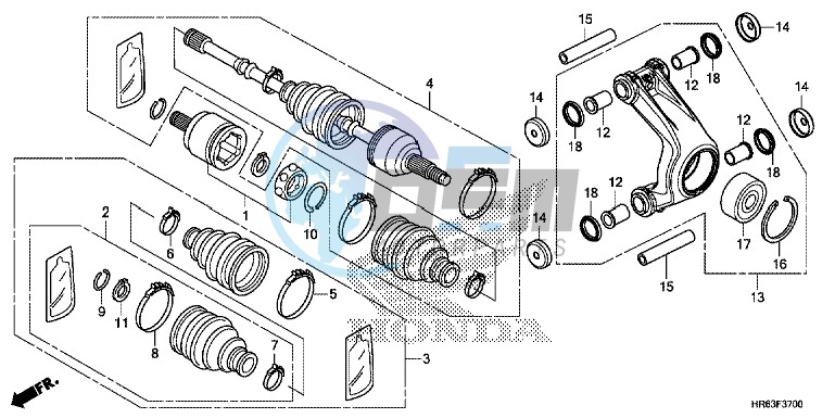 REAR KNUCKLE/ REAR DRIVE SHAFT