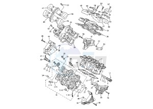 XVZ TF ROYAL STAR VENTURE 1300 drawing CYLINDER HEAD