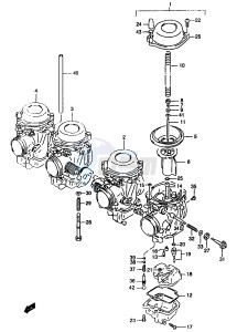 GSF1200A (E18) drawing CARBURETOR