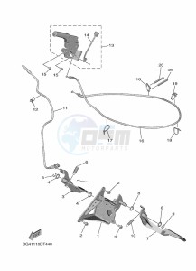 YXE850ENS YXE85WPSK (B8K1) drawing PEDAL WIRE