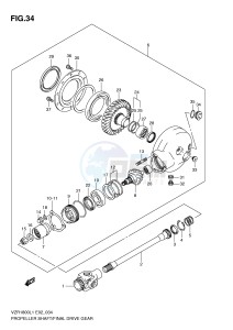 VZR1800 (E2) INTRUDER drawing PROPELLER SHAFT FINAL DRIVE GEAR (VZR1800ZUFL1 E19)