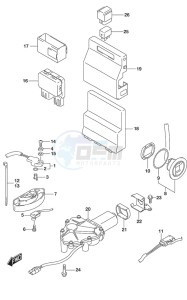 DF 175 drawing PTT Switch/Engine Control Unit (Model: TG/ZG)