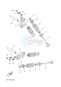 YZF-R125 R125 (5D7P 5D7P 5D7P) drawing VALVE