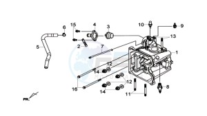 CRUISYM 300 (L8) EU drawing CYLINDER HEAD COMP