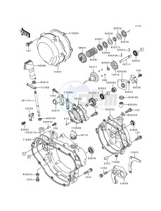 KDX 200 E [KDX200] (E1-E3) [KDX200] drawing ENGINE COVER