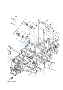 YXM700E YXM700PHE VIKING EPS HUNTER (1XPB) drawing FRAME