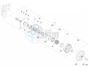 150 4T 3V ie Primavera (APAC, LATAM) (AU, S.A., TH, TN, VT) drawing Driven pulley