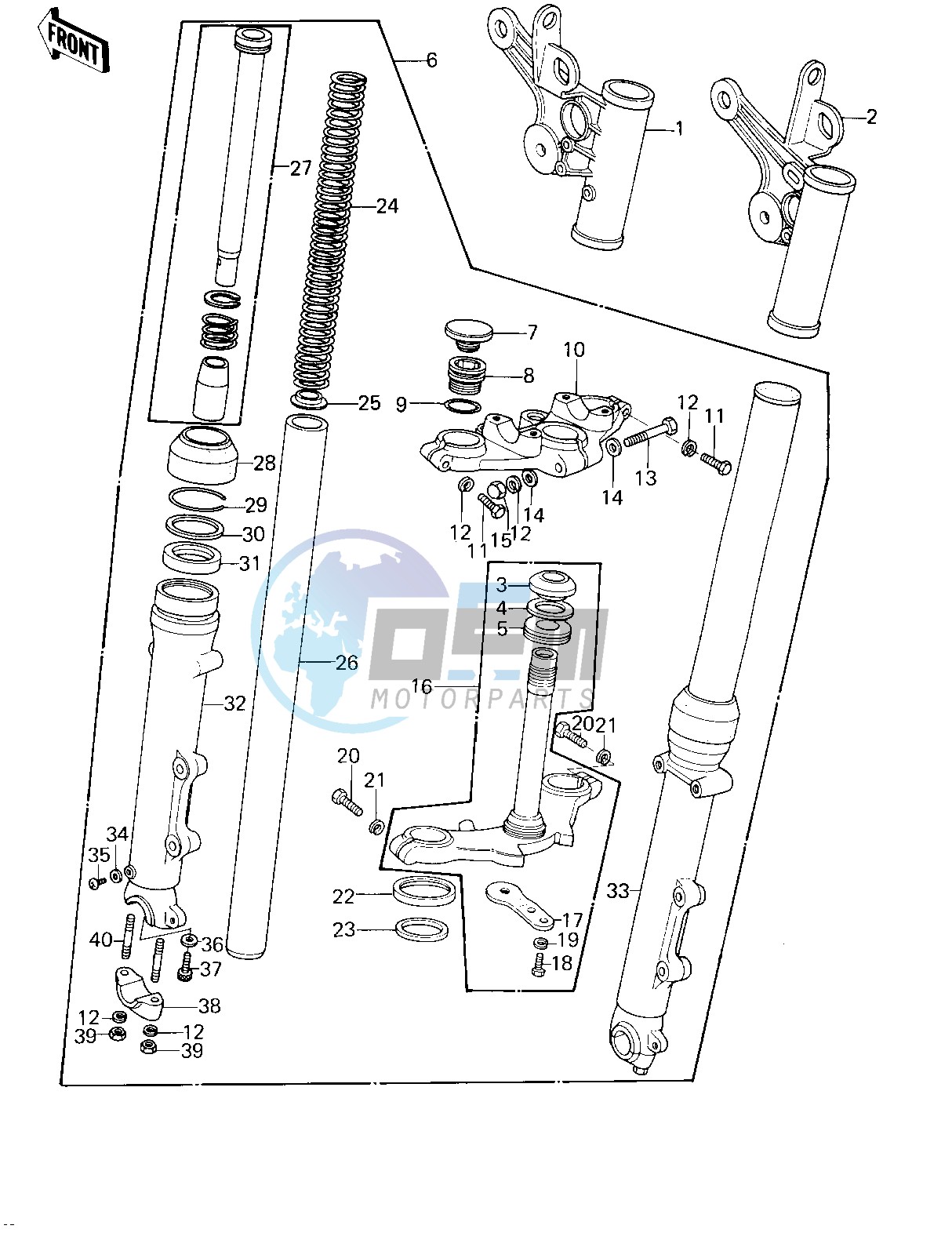 FRONT FORK -- 78 D1- -