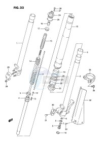 RM125 (E3) drawing FRONT DAMPER (MODEL N)