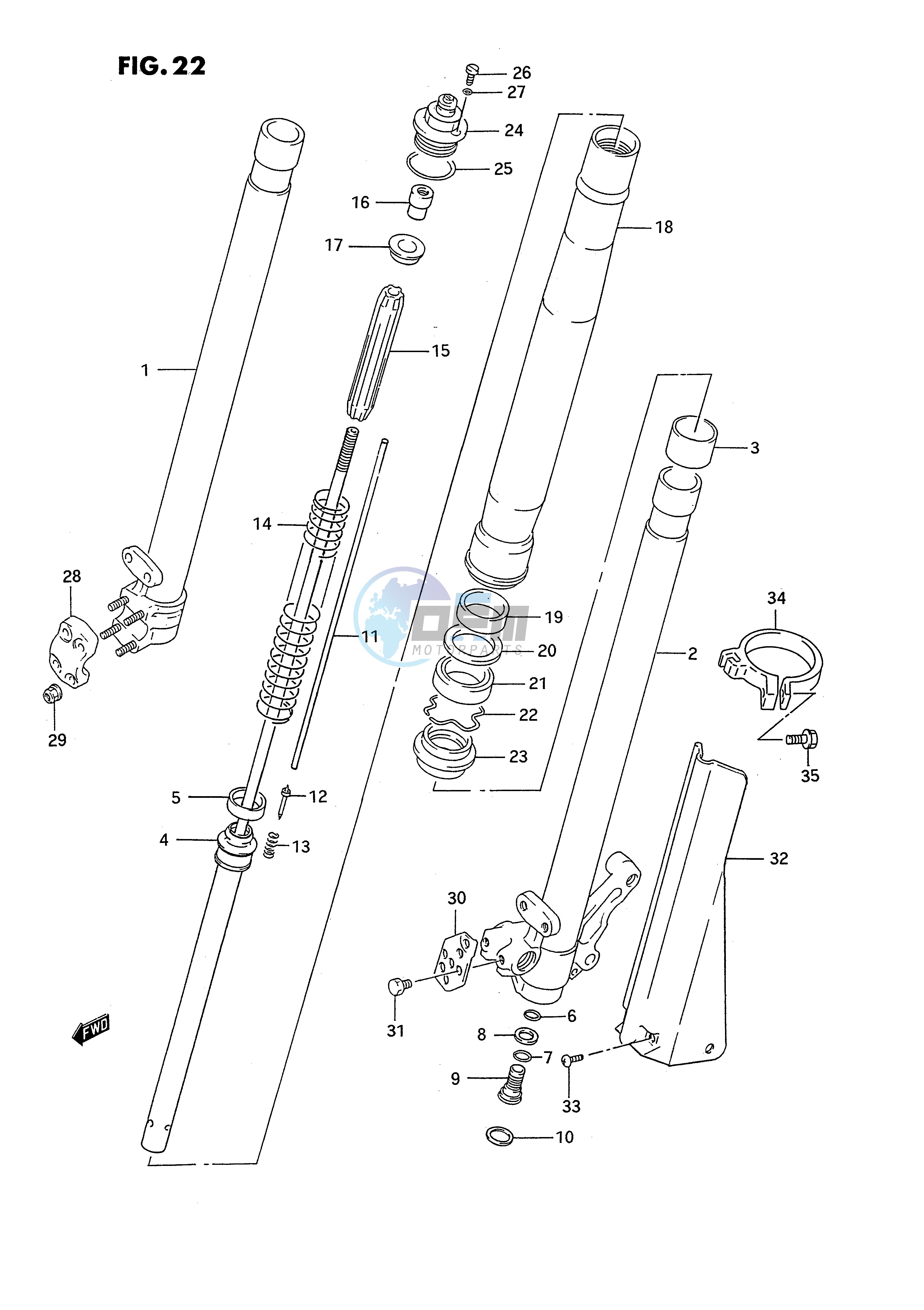 FRONT DAMPER (MODEL N)