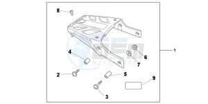 NC700XD NC700X 2ED drawing KIT  RR CARRIER