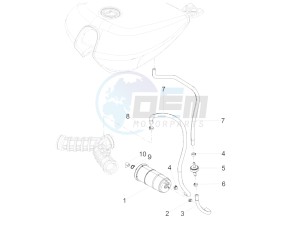 V9 Bobber 850 (EMEA) drawing Fuel vapour recover system