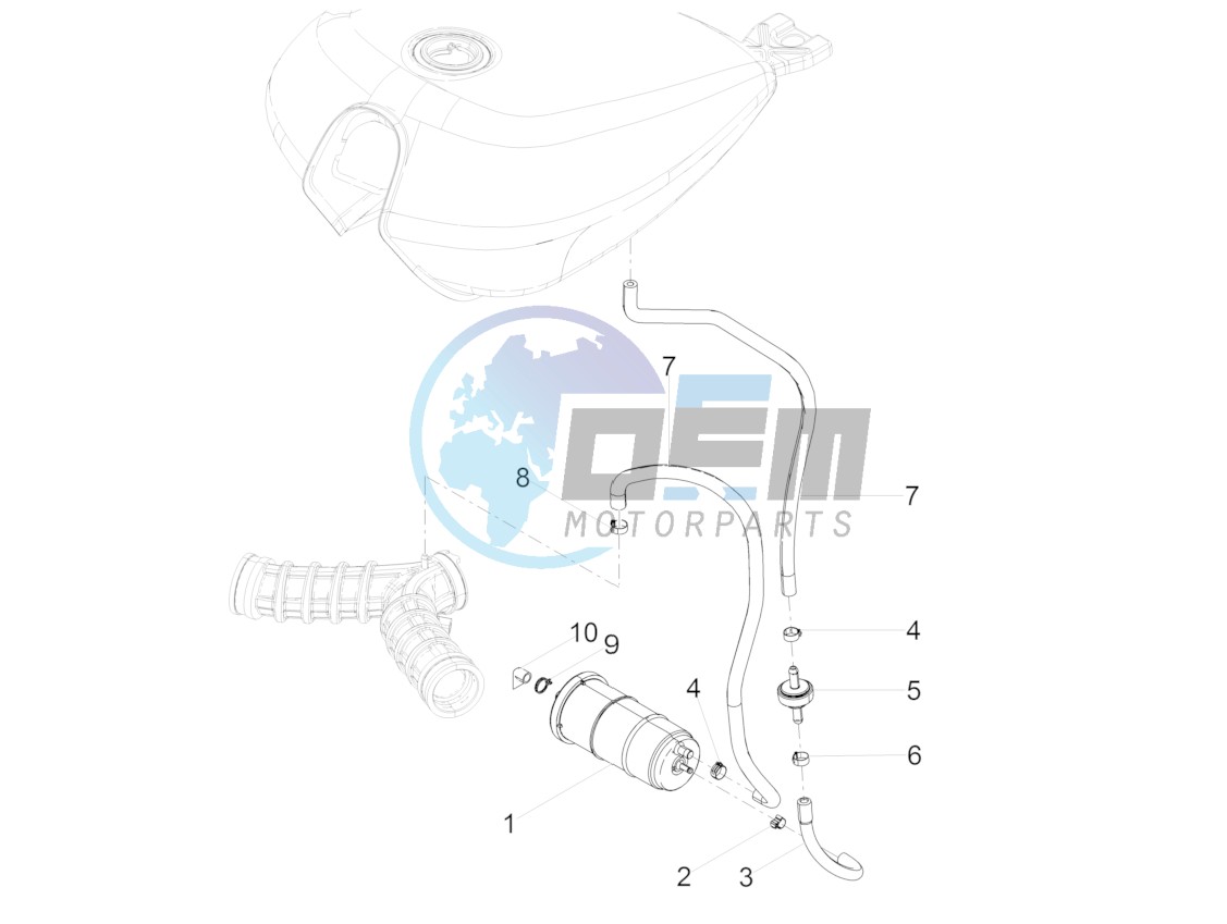 Fuel vapour recover system