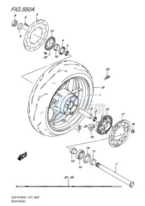 GSX-R1000 EU drawing REAR WHEEL