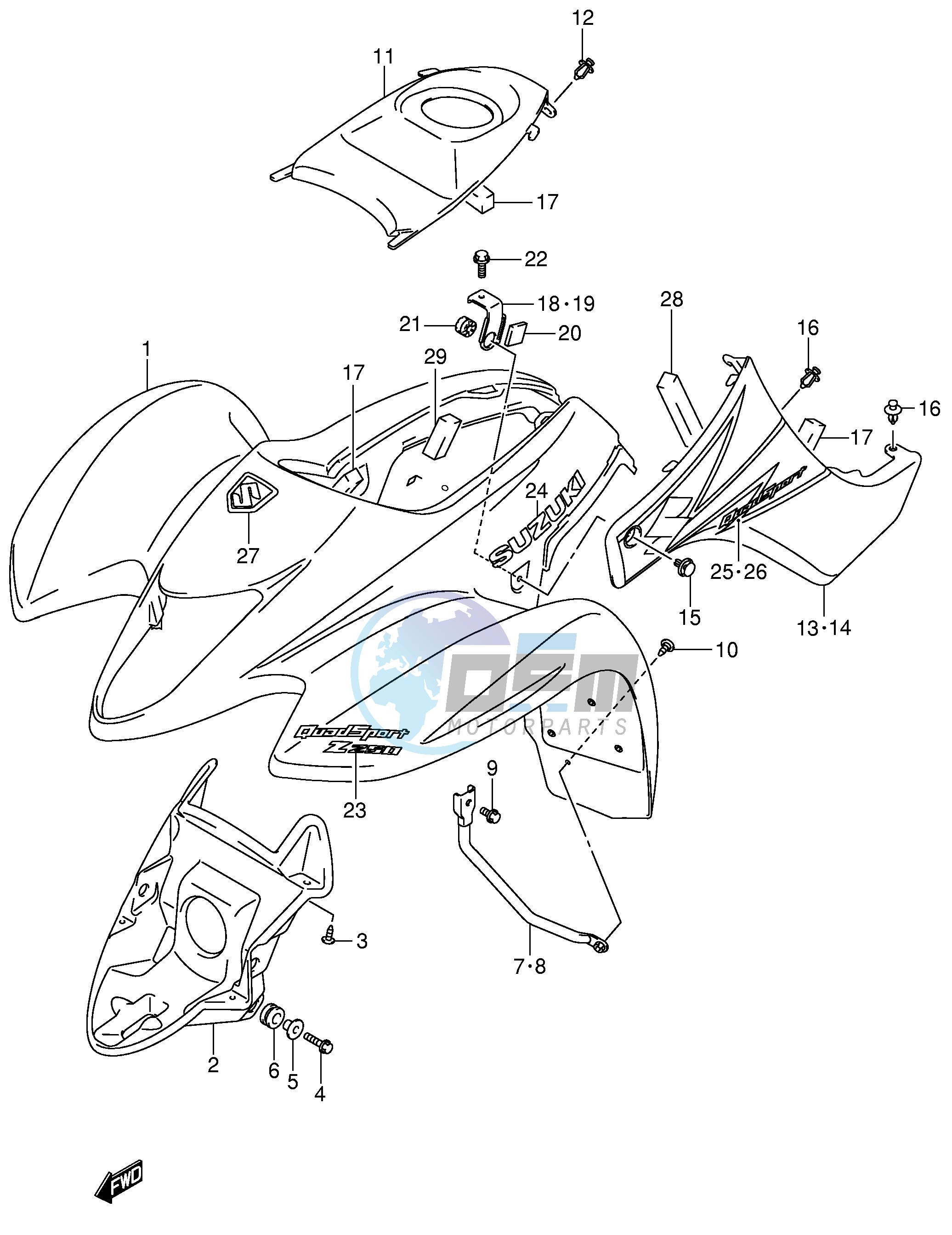 FRONT FENDER (MODEL K4)