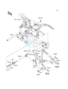 VN 900 D[VULCAN 900 CLASSIC LT] (6F-9F) D9F drawing SWINGARM