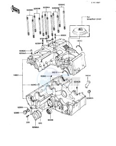 KZ 550 C [LTD] (C3-C4) [LTD] drawing CRANKCASE -- 82-83 C3_C4- -