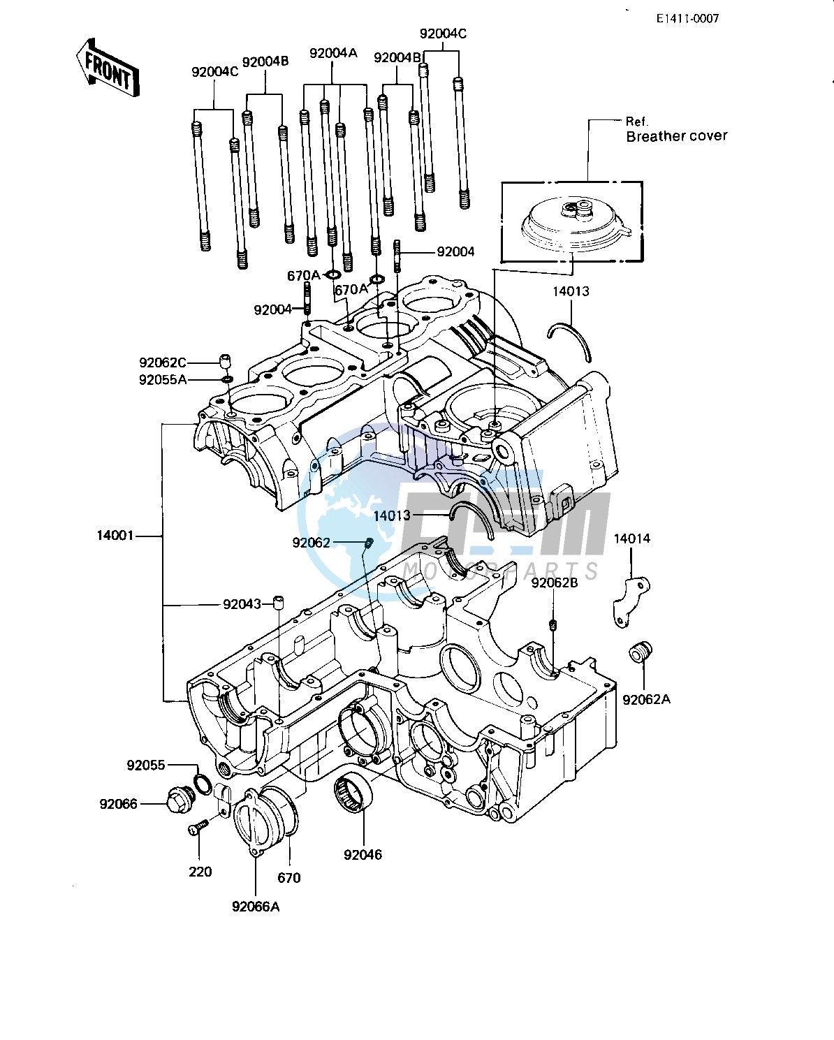 CRANKCASE -- 82-83 C3_C4- -