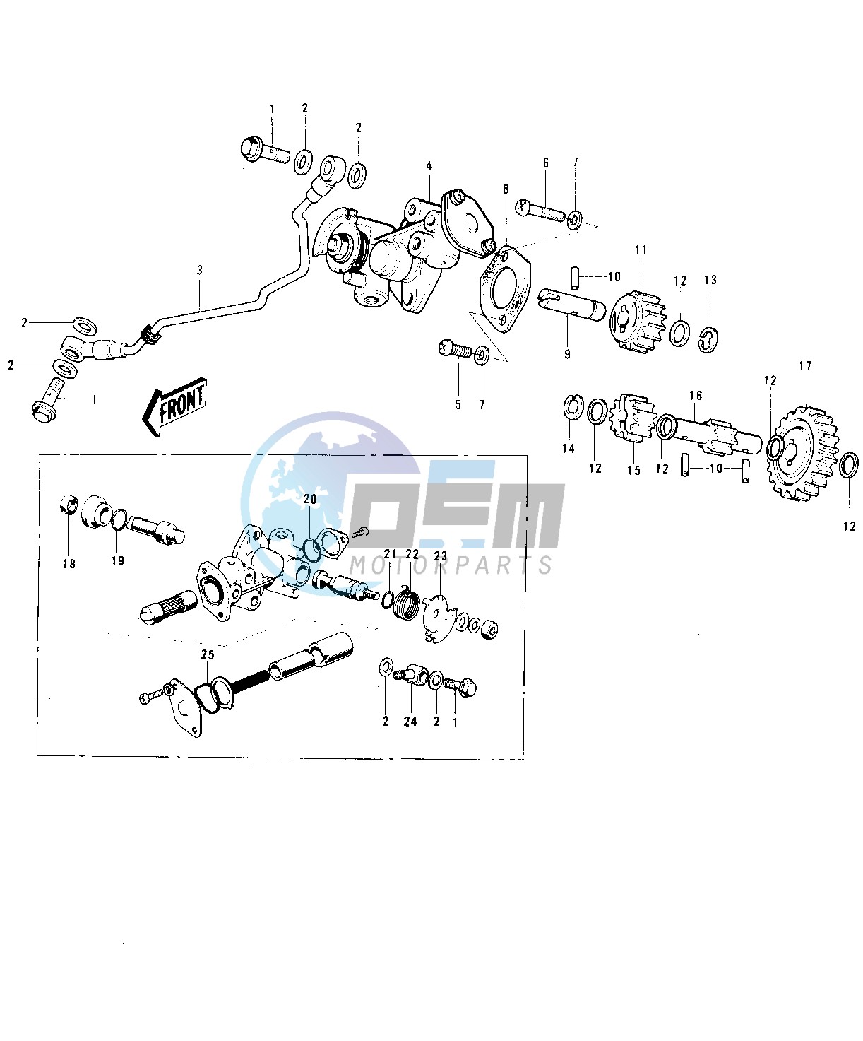 OIL PUMP -- 74-75- -