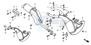 CRM125R drawing EXHAUST MUFFLER