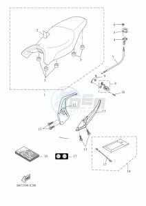 TRACER 7 MTT690 (B4T3) drawing SEAT