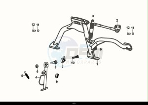 FIDDLE IV 125 LC ABS (XG12WW-EU) (M0) drawing MAIN STAND - SIDE STAND