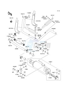 KRF 750 L [TERYX 750 FI 4X4 LE SPORT MONSTER ENERGY] (L9F-L9FA) L9FA drawing MUFFLER-- S- -