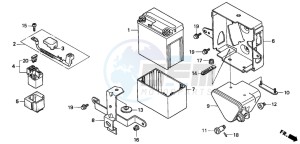 CB250 NIGHTHAWK drawing BATTERY/BATTERY BOX