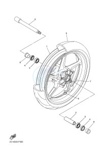 FZ1-S FZ1 FAZER 1000 (1CAM) drawing FRONT WHEEL