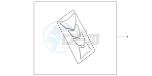 VTR2509 U drawing TANK PAD HRC LOGO