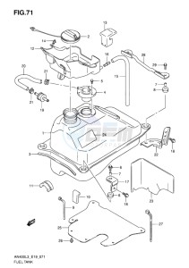 AN400 ABS BURGMAN EU-UK drawing FUEL TANK