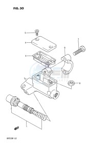 RM125 (E2) drawing FRONT MASTER CYLINDER