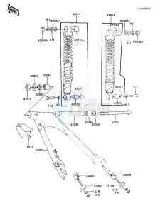 KZ 305 A [CSR] (A1-A2) [CSR] drawing SWING ARM_SHOCK ABSORBERS -- KZ305-A1- -