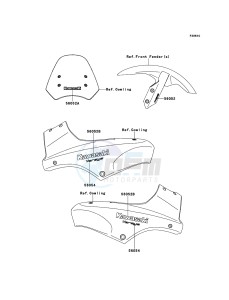 VERSYS KLE650B8F GB XX (EU ME A(FRICA) drawing Decals(Blue)(Black)(Black)