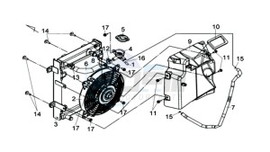 MAXSYM 600 I ABS EXECUTIVE EURO4 L7 drawing RADIATEUR / SLANGEN