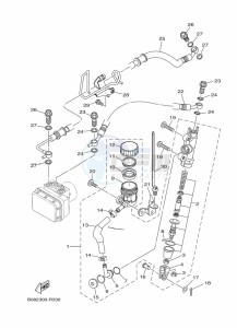 YZF250-A (B6P4) drawing REAR MASTER CYLINDER