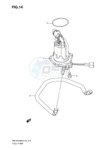 RM-Z450 (E19) drawing FUEL PUMP (RM-Z450K8 K9 L0)