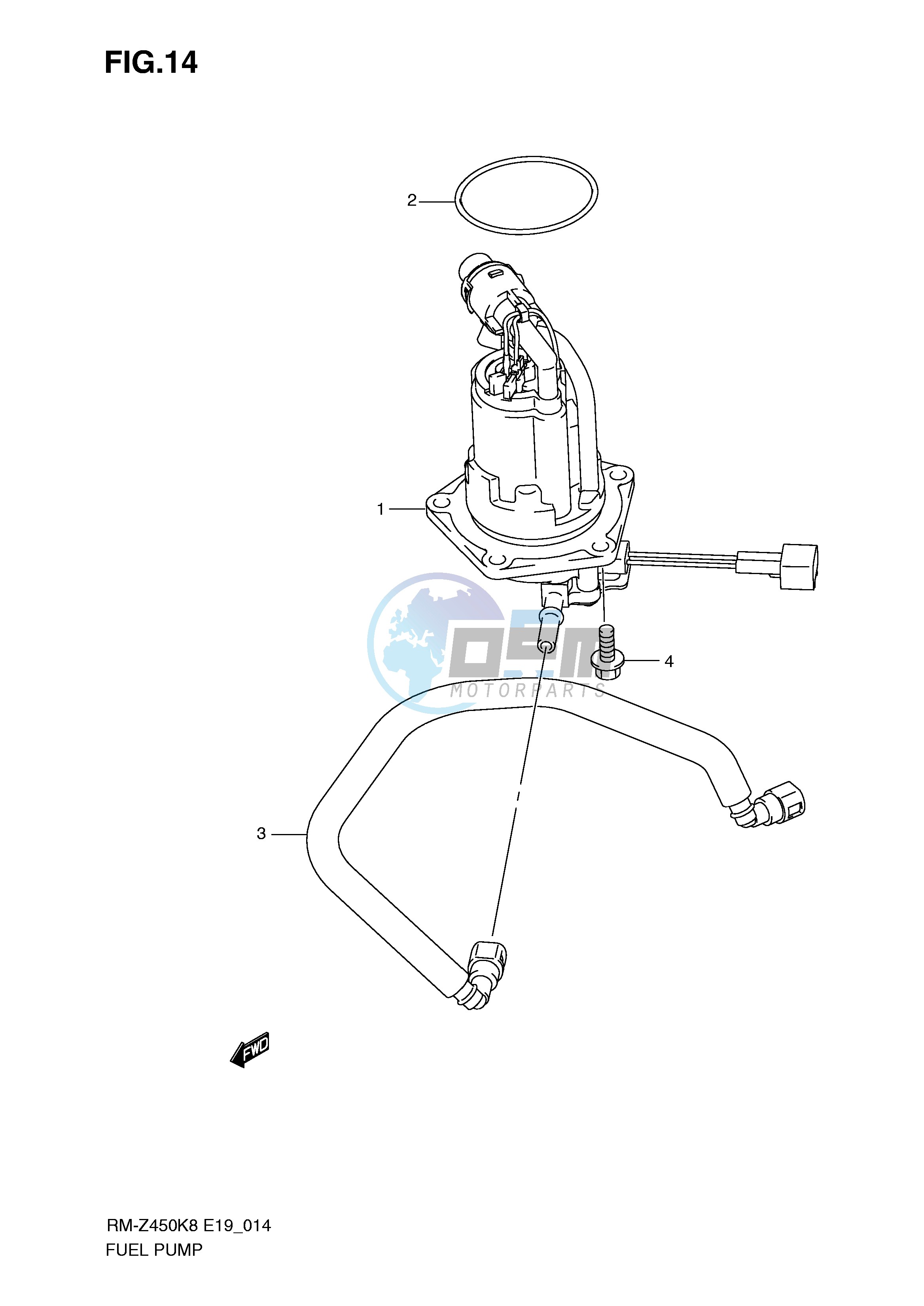 FUEL PUMP (RM-Z450K8 K9 L0)