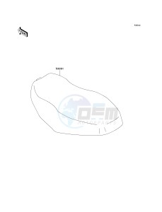 KVF 650 A [PRAIRIE 650 4X4] (A2) [PRAIRIE 650 4X4] drawing SEAT