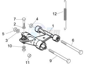 LXV 125 4T E3 drawing Swinging arm